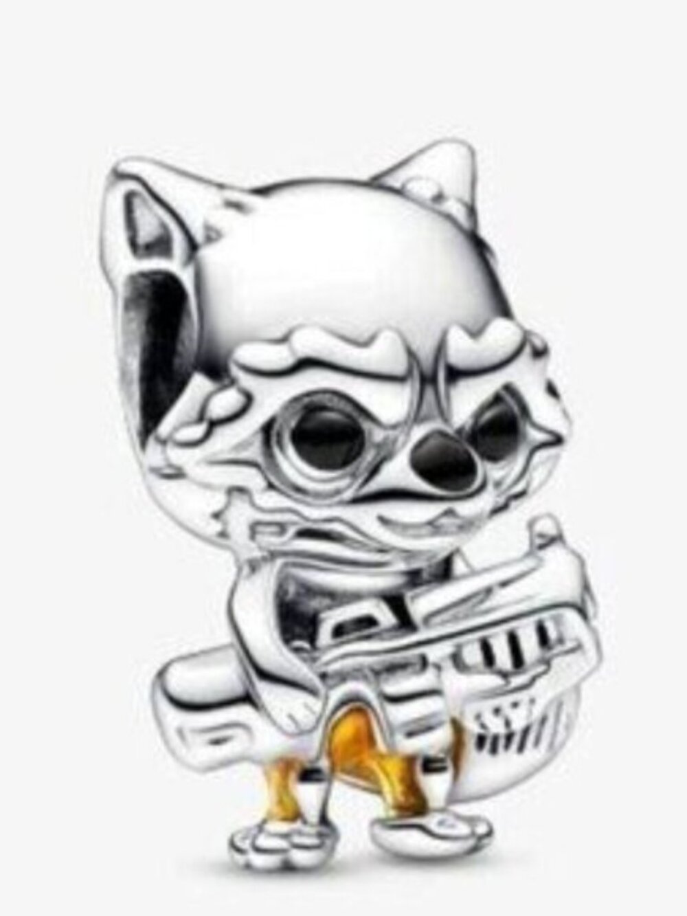 Marvel Guardians of the Galaxy Rocket Raccoon Charm, 925 Sterling Silver Charm